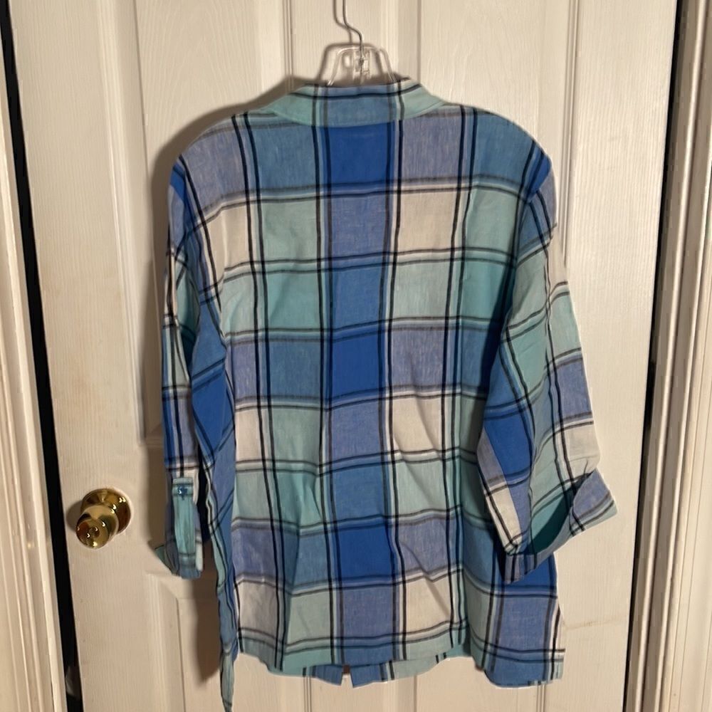 JM Collections Button Down Long Sleeve Shirt - Picture 2 of 4